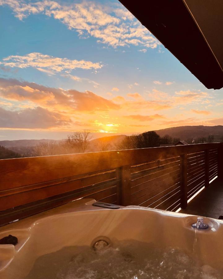 Private Spa Lodge Odenwald Lindenfels Exterior foto